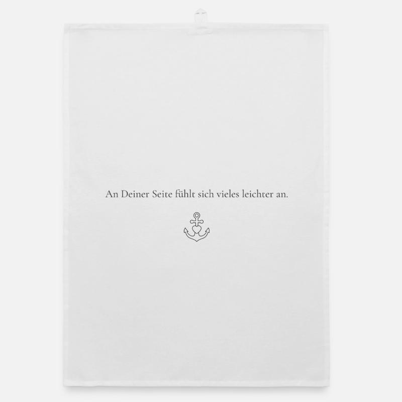 À tes côtés, beaucoup de choses semblent plus faciles Torchon bio