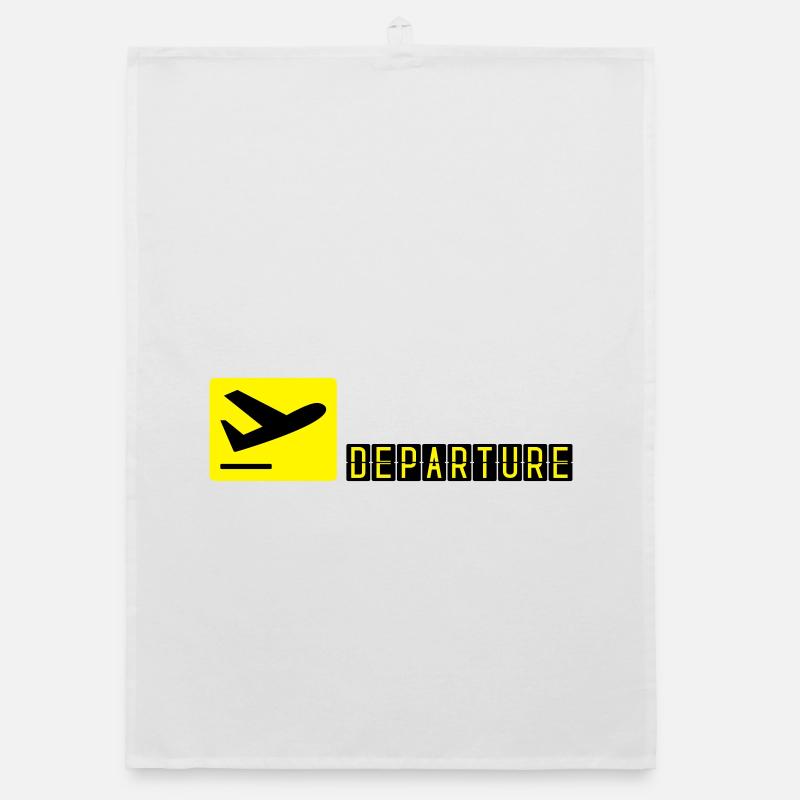 Flugzeug beim Starten Organic Geschirrtuch