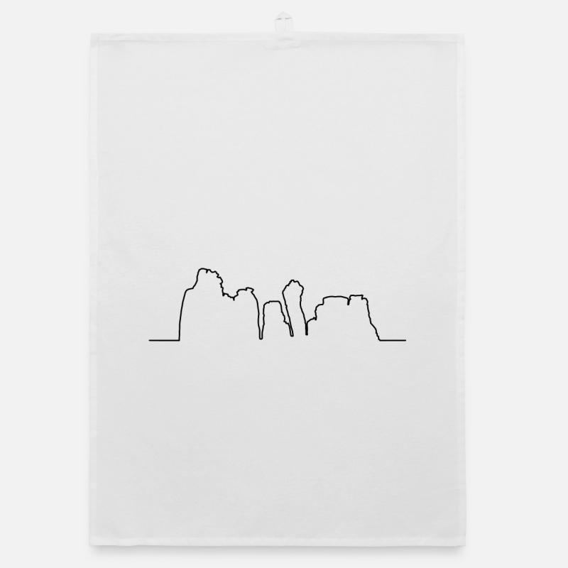 Kontur der Externsteine Organic Geschirrtuch