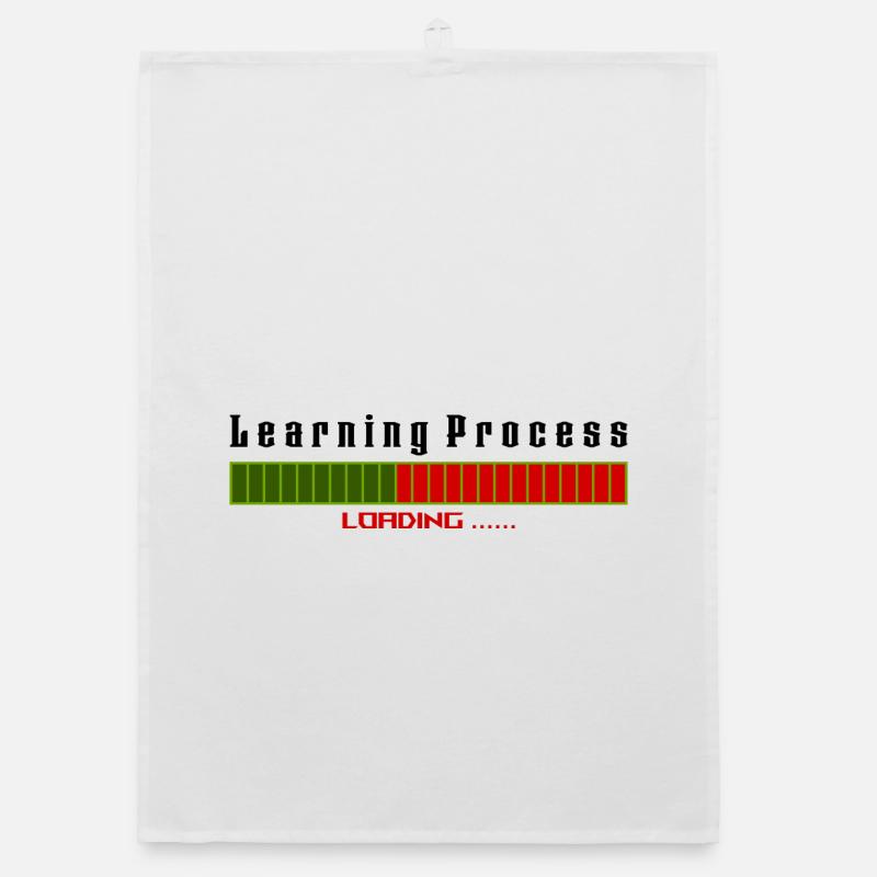 Learning Process Loading white shirt Organic dish towel
