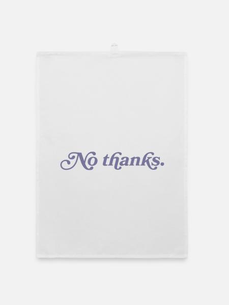No thank you. - Organic dish towel - white - Front