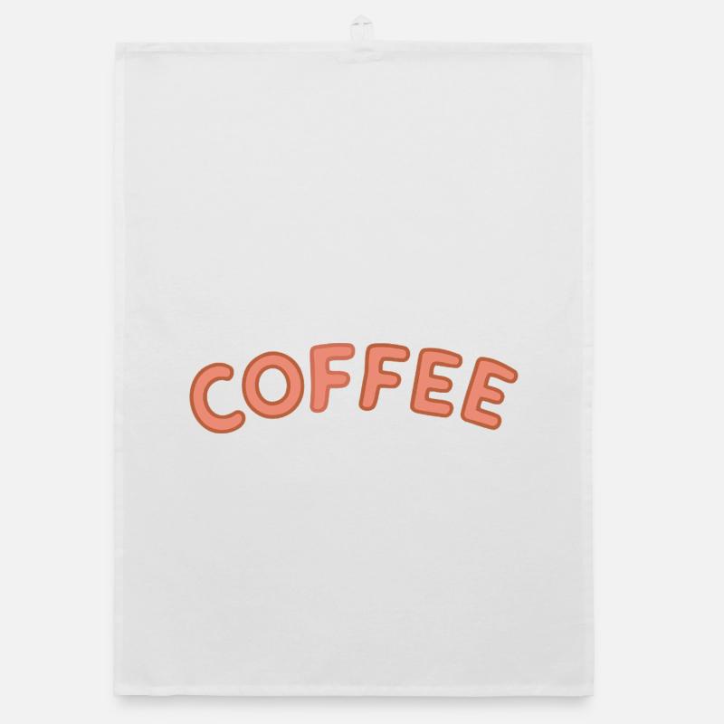 Kaffee-Letterpress-Bogen Organic Geschirrtuch
