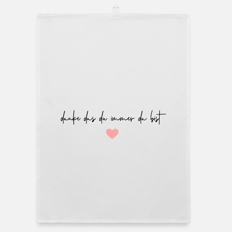 Danke, das du immer da bist! Organic Geschirrtuch