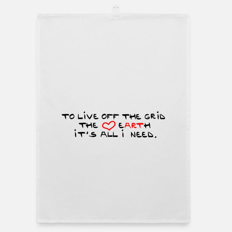 off the grid Organic dish towel