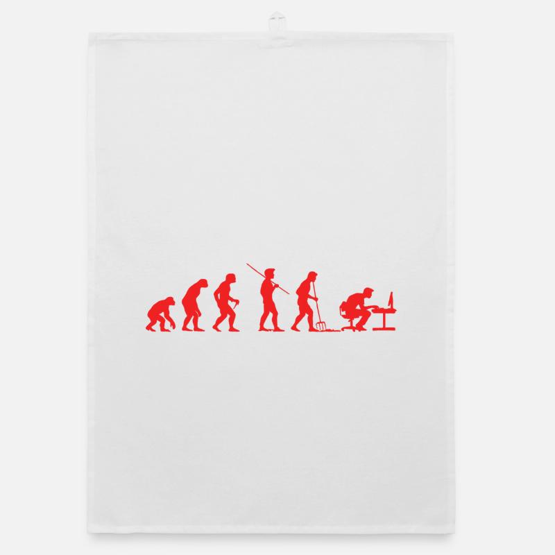 Evolution Gamer | Computer Freak Nerd PC Organic Geschirrtuch