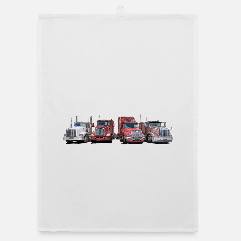 Sattelschlepper, Trucks Organic Geschirrtuch