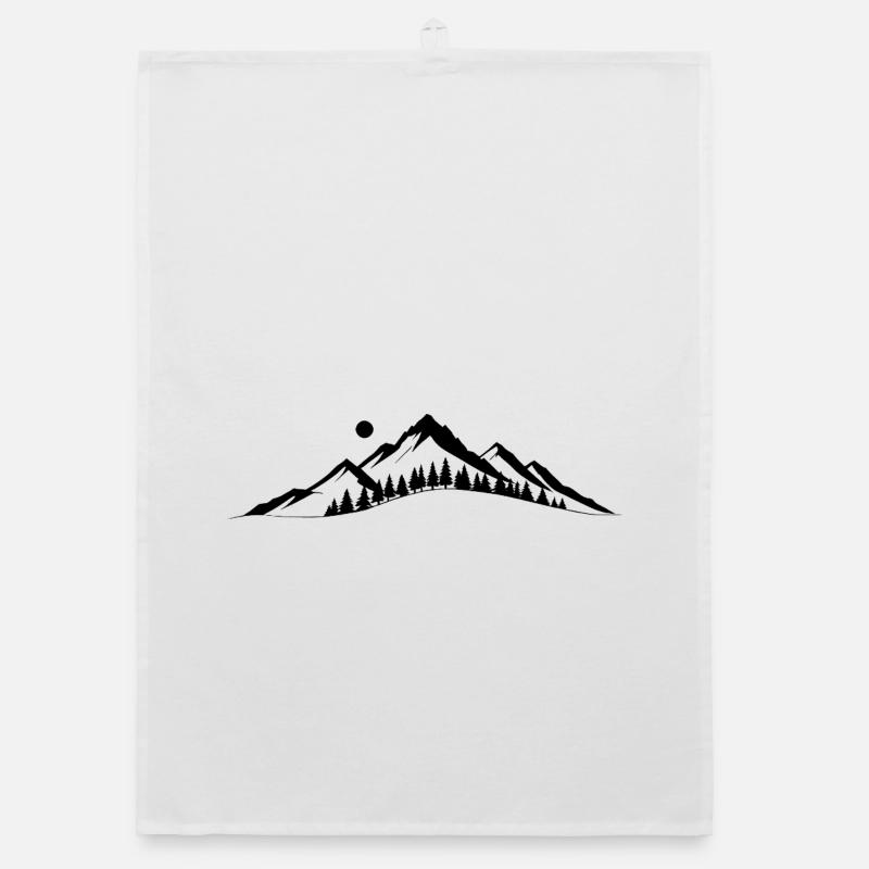 Horizont der Berge Organic Geschirrtuch