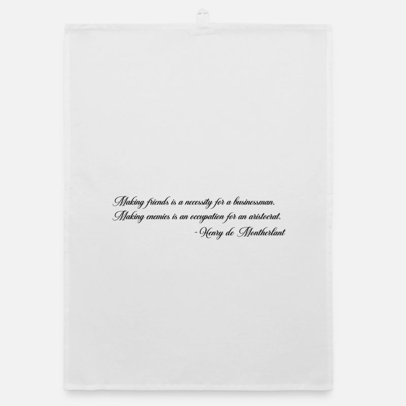 Making Enemies - Montherlant Organic dish towel