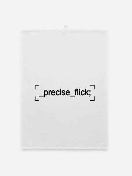 precise flick - Organic Geschirrtuch - Weiß