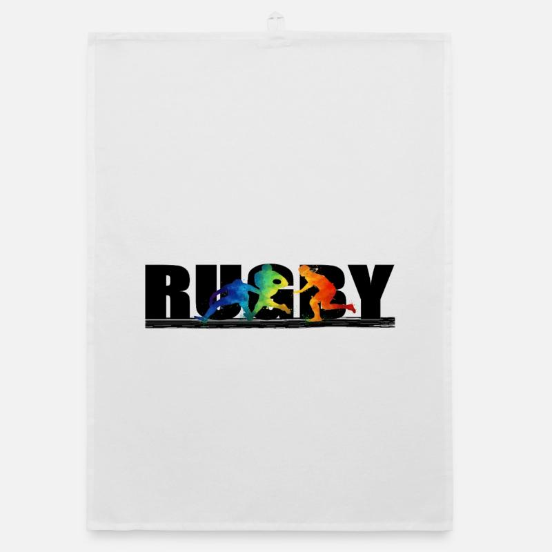 Rugby - Organic Geschirrtuch - Weiß
