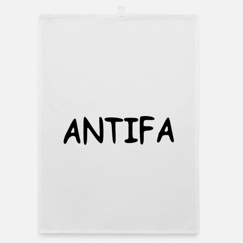 Antifa - black Organic Geschirrtuch