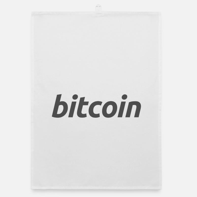 bitcoin Logo - Organic Geschirrtuch - Weiß