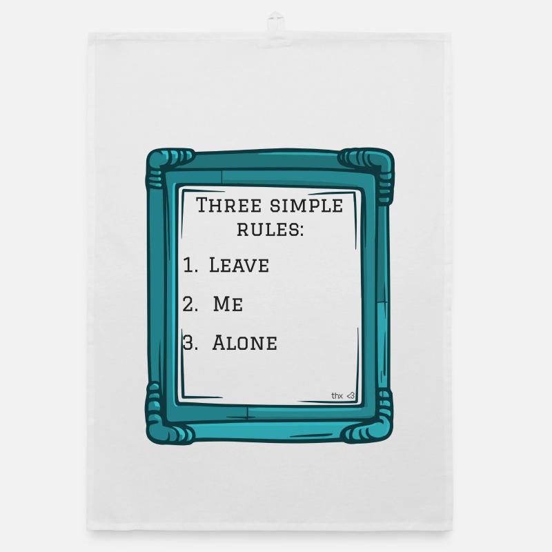 Three simple rules Organic Geschirrtuch