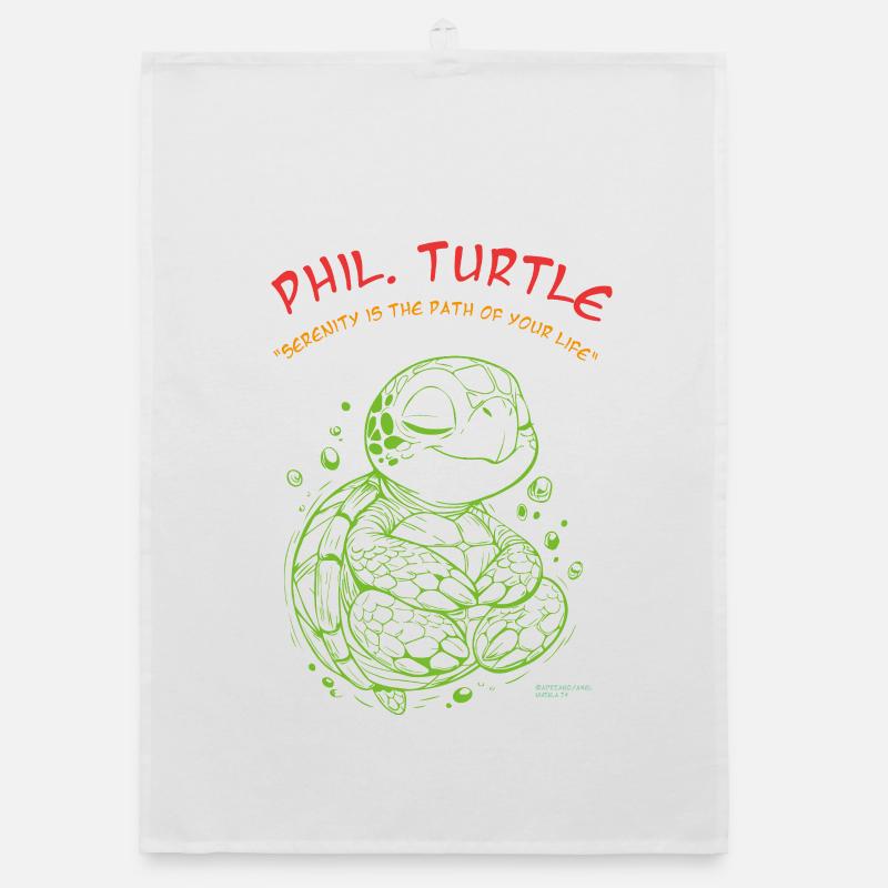 Phil Turtle Zen Path Tee Organic Geschirrtuch