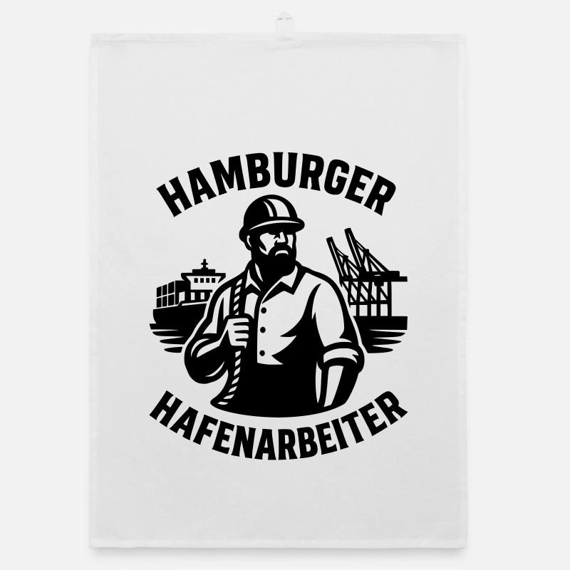 Hamburger Hafenarbeiter Organic Geschirrtuch