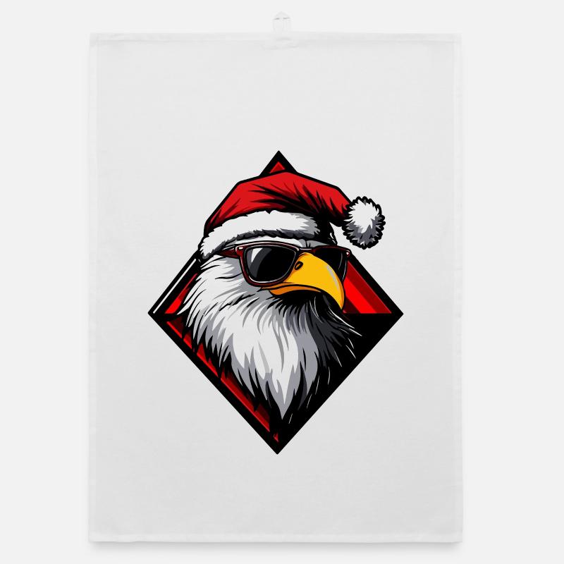 Bande dessinée Eagle Santa Torchon bio