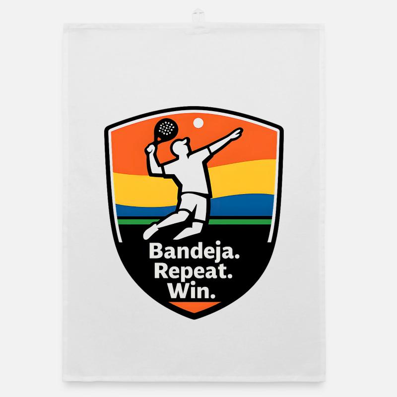 Bandeja Repeat Win Schild Organic Geschirrtuch