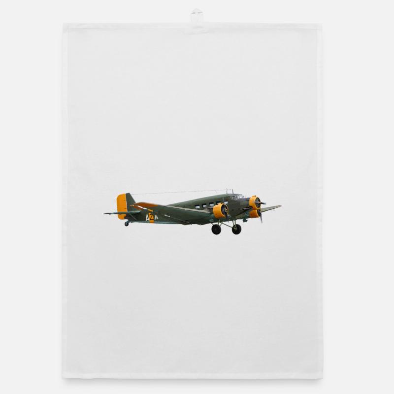 Ju 52 - Organic Geschirrtuch - Weiß