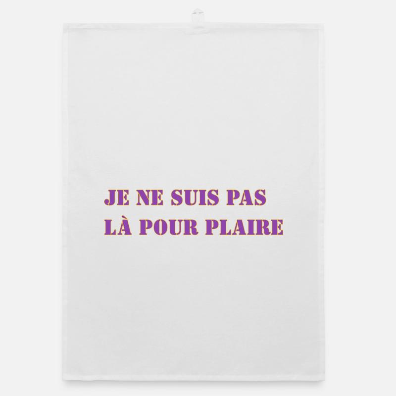 I'M NOT HERE TO PLEASE Organic dish towel