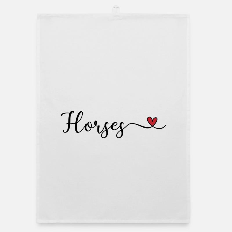 Pferde Organic Geschirrtuch