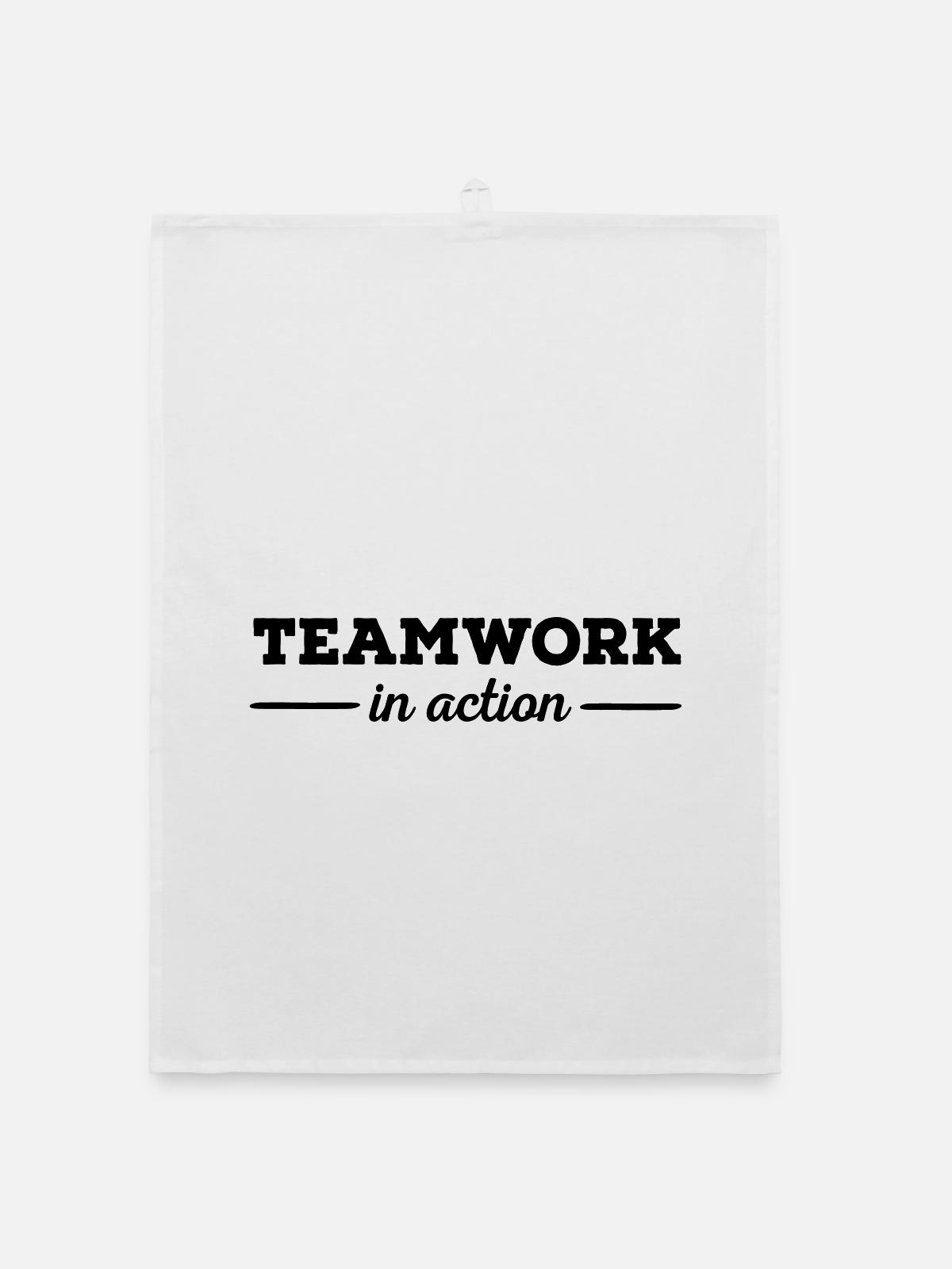 6061912 121161696 Teamwork - Organic Geschirrtuch - Weiß - Vorne
