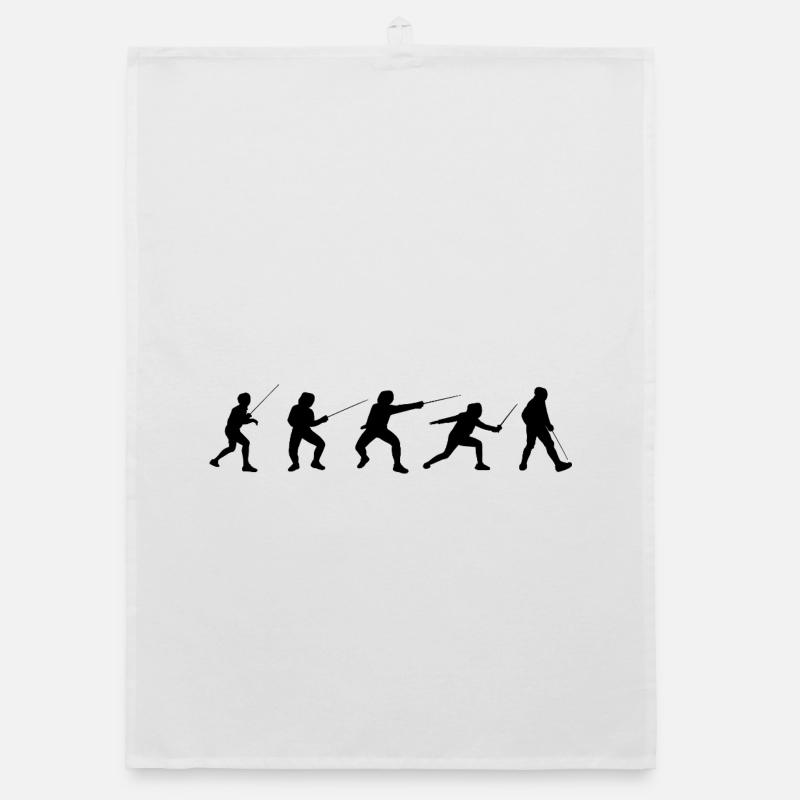 Fencing Tactics Organic dish towel