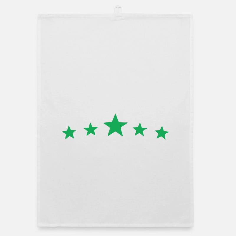 green stars Organic dish towel