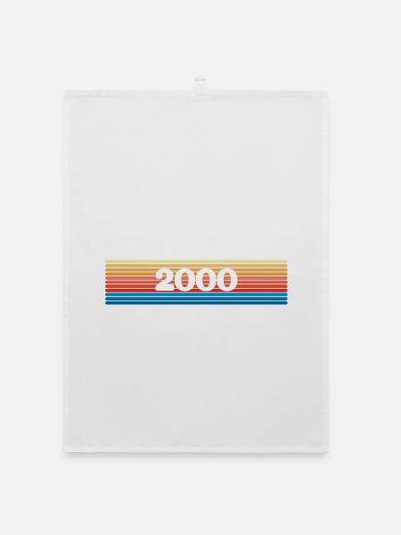 Regenbogen 2000 - Organic Geschirrtuch - Weiß - Vorne