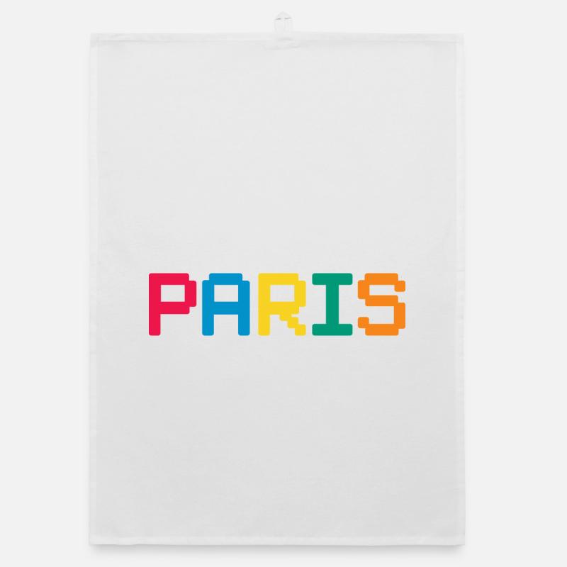 PARIS Pixel Organic dish towel