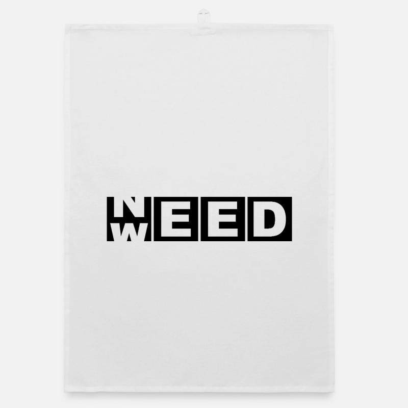 Need Weed – Bold Cutout 420 Stoner Tee Organic Geschirrtuch