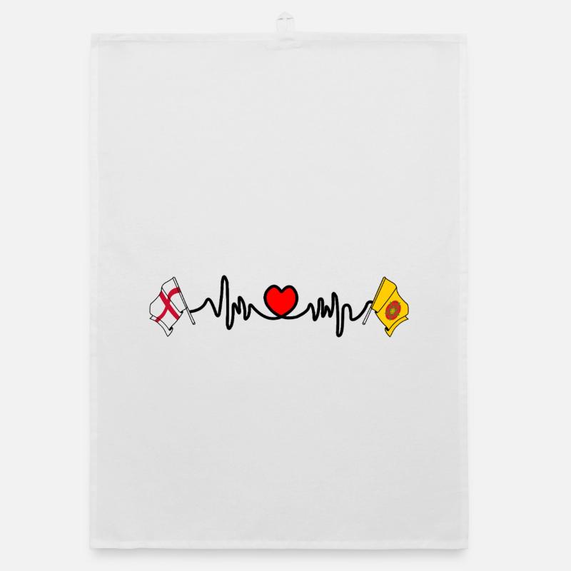 Fréquence cardiaque du Lancashire et de l’Angleterre Torchon bio