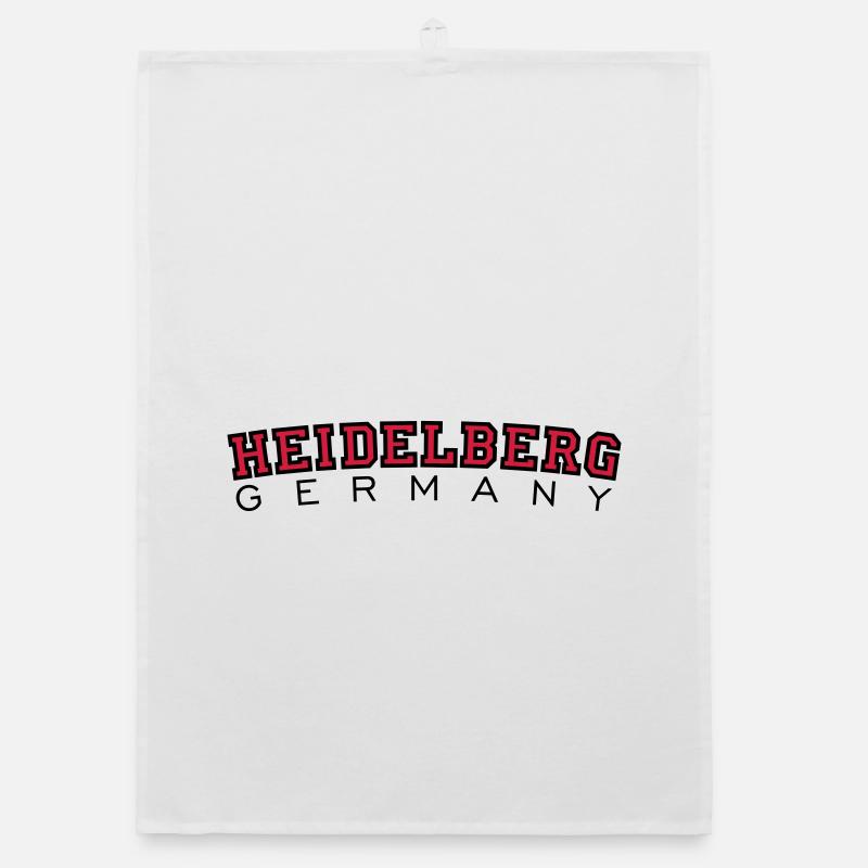 Heidelberg Germany Red/Black Organic dish towel