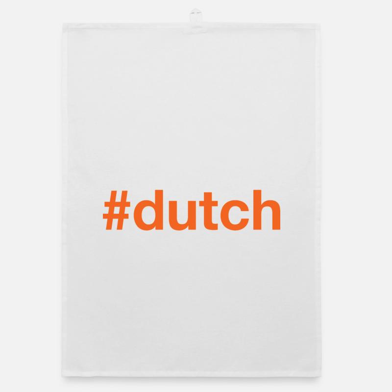 DUTCH Hashtag - Organic Geschirrtuch - Weiß