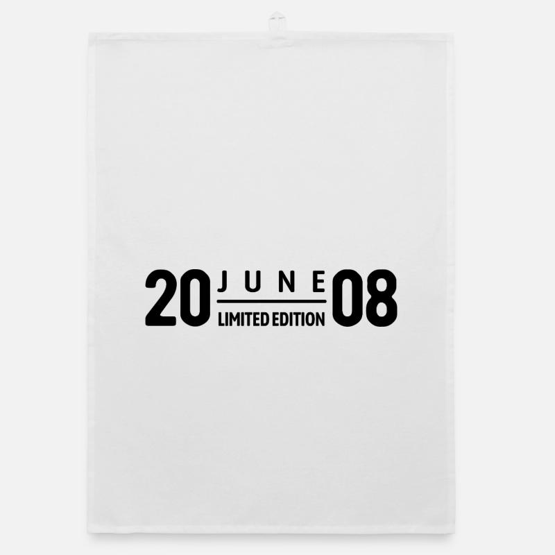 Édition limitée cadeau d’anniversaire de juin 2008 Torchon bio