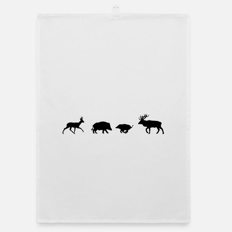 Große Waldbewohner Organic Geschirrtuch