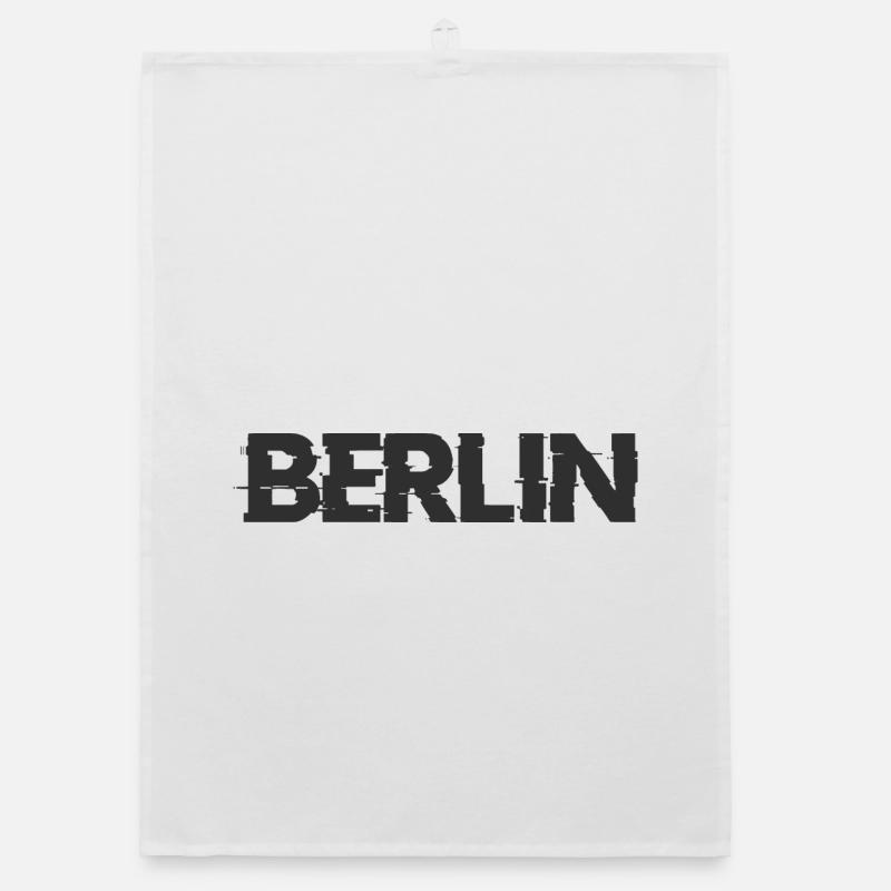 Berlin lettering Organic dish towel