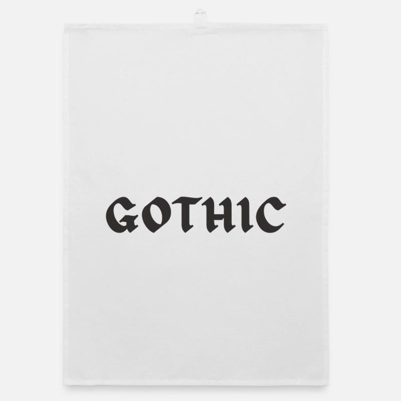 Gothic Black Edition Organic dish towel