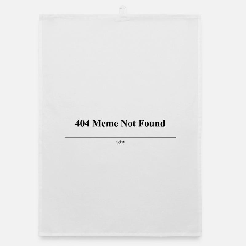 404 Meme Not Found Organic dish towel