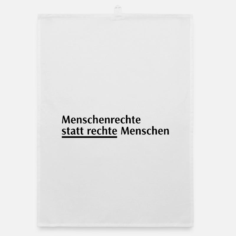 Menschenrechte Spruch Block Organic Geschirrtuch