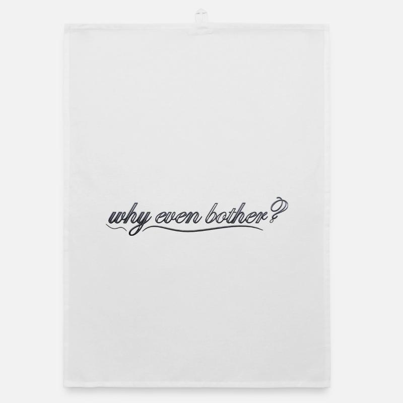 why even bother? Organic dish towel