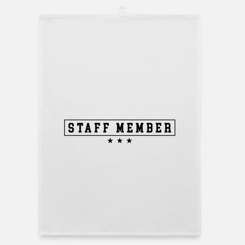 staff member Organic dish towel