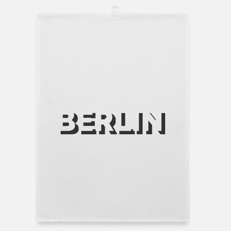 Berlin symbole capitale logo icône lettre texte Torchon bio