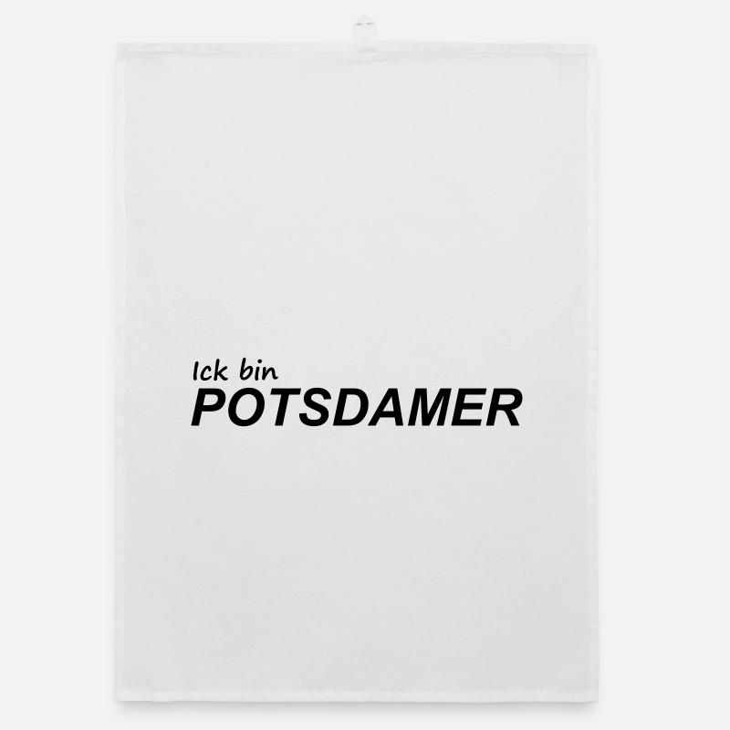 ICK BIN POTSDAMER Organic Geschirrtuch