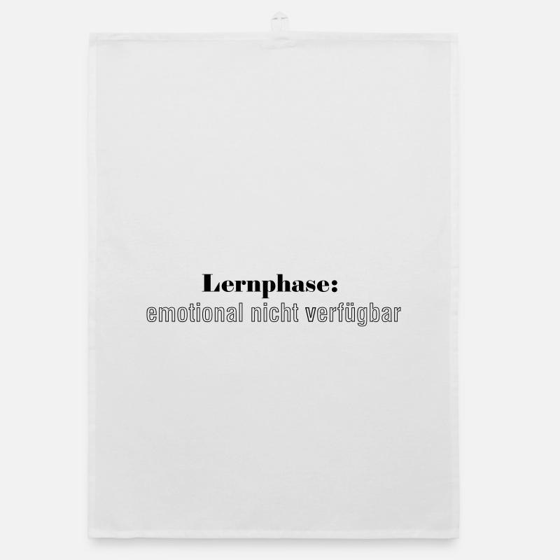 Learning phase: emotionally unavailable - Organic dish towel - white