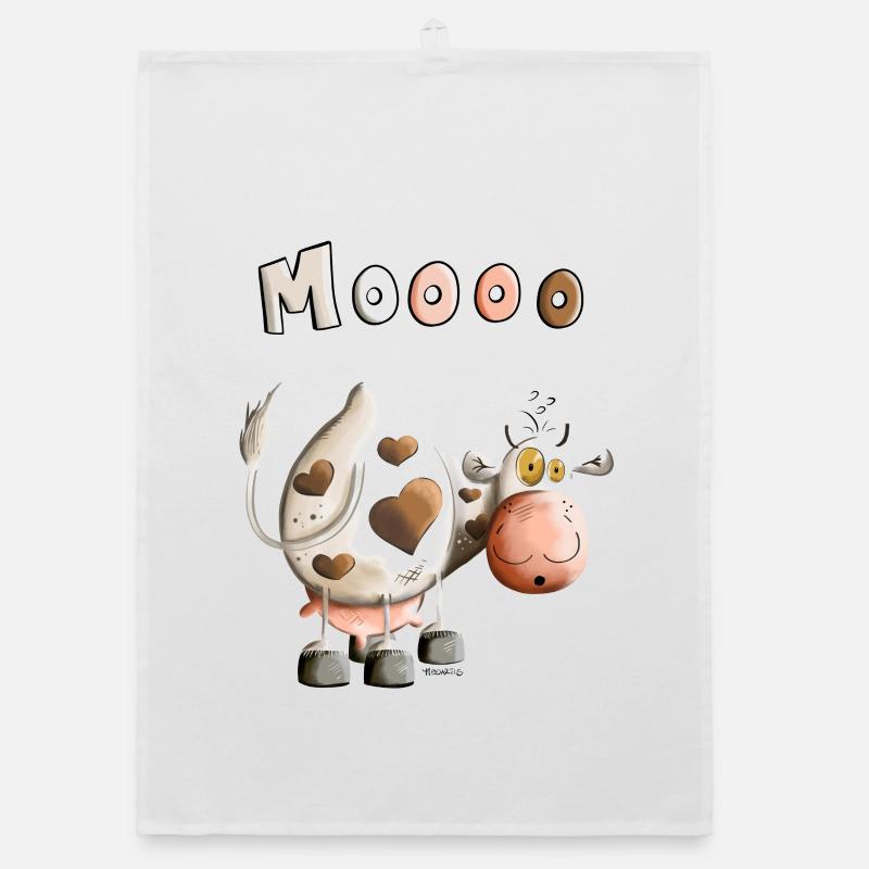 Moooo Vache Torchon bio