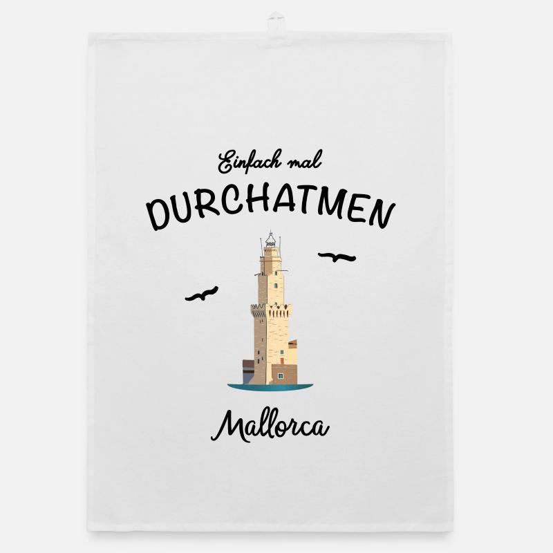Mallorca, Einfach mal Durchatmen Organic Geschirrtuch