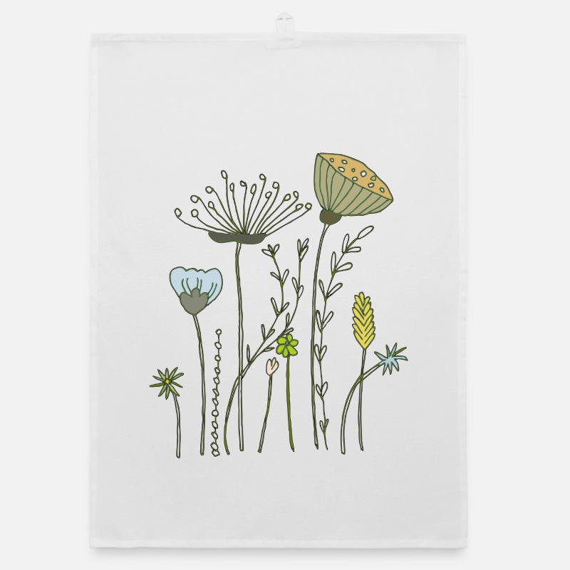 fleurs séchées prairie fleurie Torchon bio