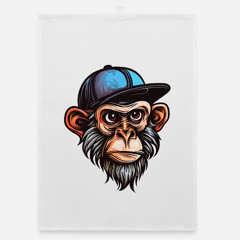 Lustiger Affe Organic Geschirrtuch