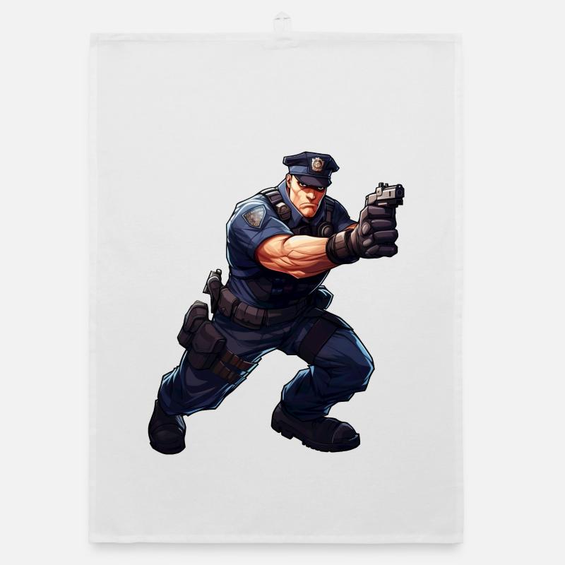 Rambo Polizei Organic Geschirrtuch