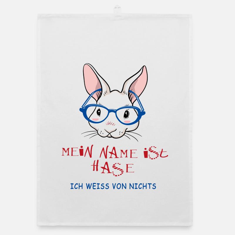 My name is Rabbit I don't know anything Organic dish towel